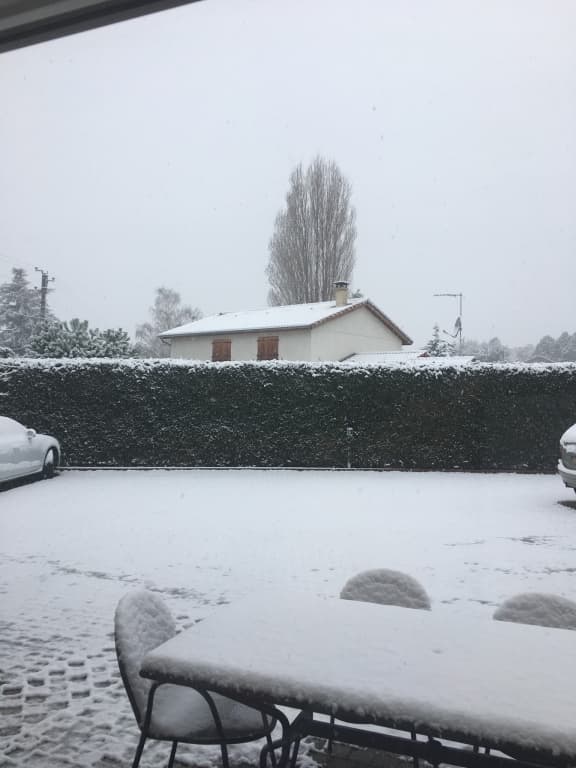 4 cm de neige au sol