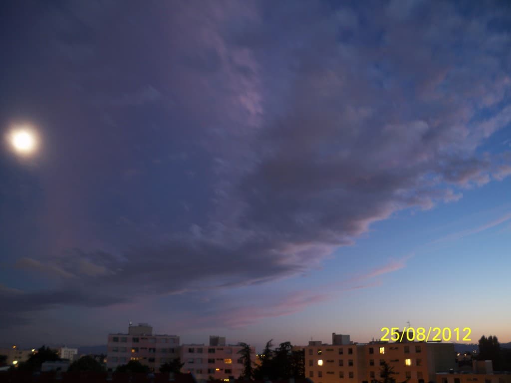 clair de lune et crépuscule