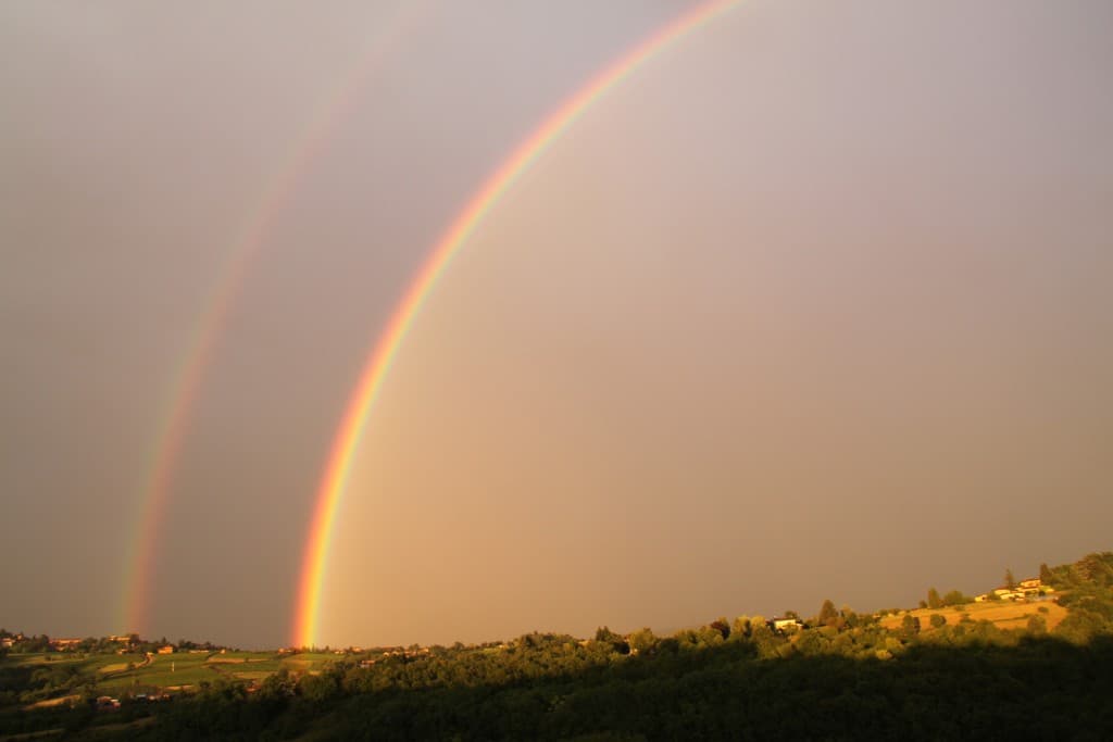 Double arc-en-ciel à LEGNY