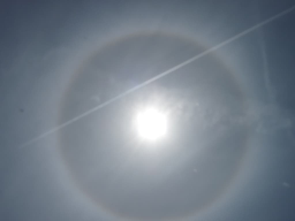 Halo de lumière autour de notre bel astre