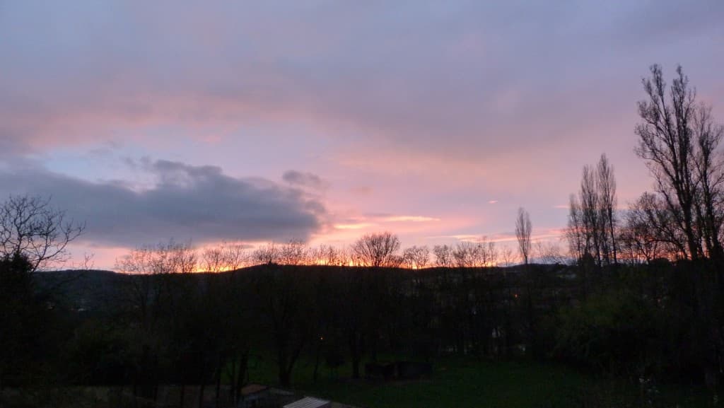 Le Mont Thou en feux au coucher du soleil