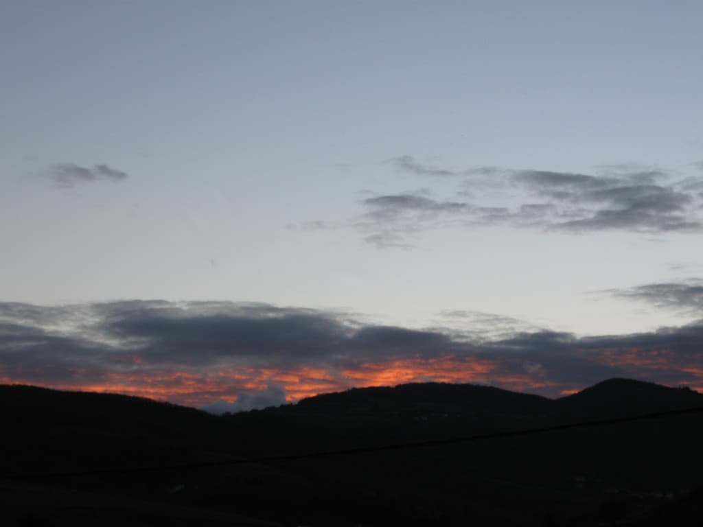 montagne en feu