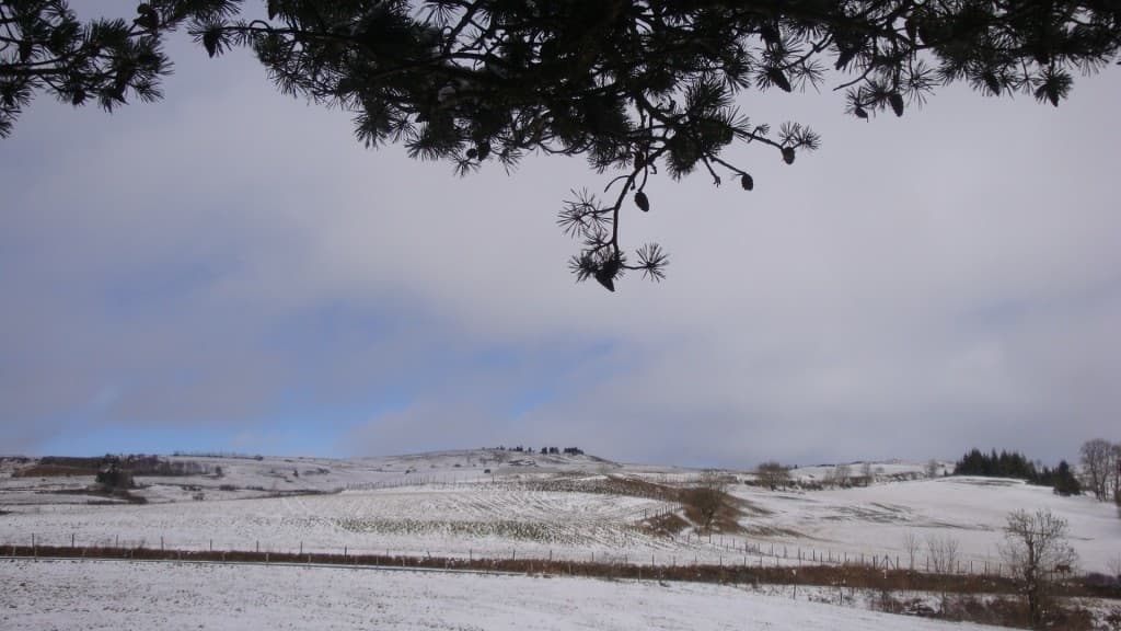 Neige dans le Cantal
