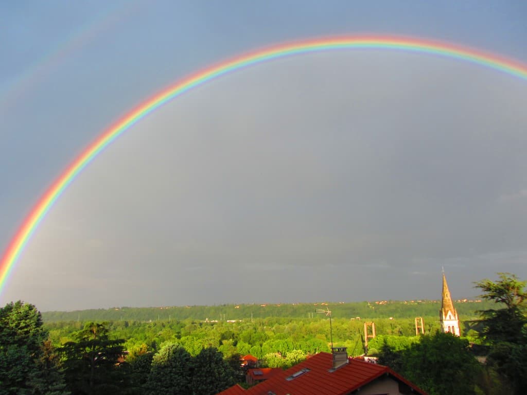 arc en ciel sur vernaison