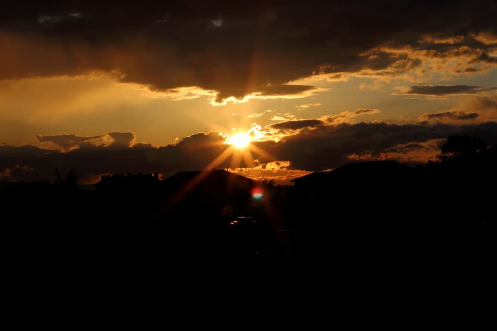 Couché de soleil sur lyon