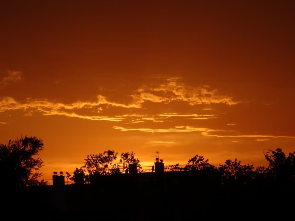 le soleil se couche.
