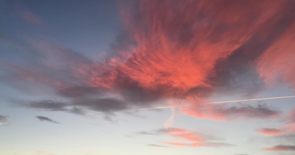 Ciel pourpre  sur Lyon