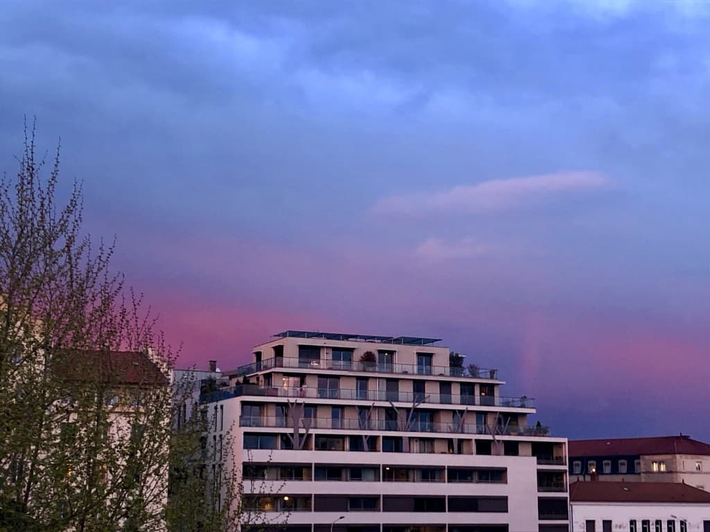 Crépuscule à Lyon Monplaisir