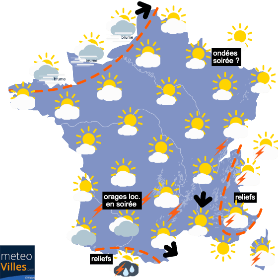Fortes chaleurs entre ce week-end et mercredi