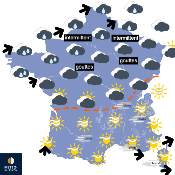 Retour des intempéries et baisse des températures