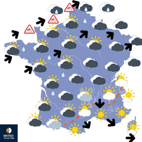 Après le passage de la tempête Franklin...