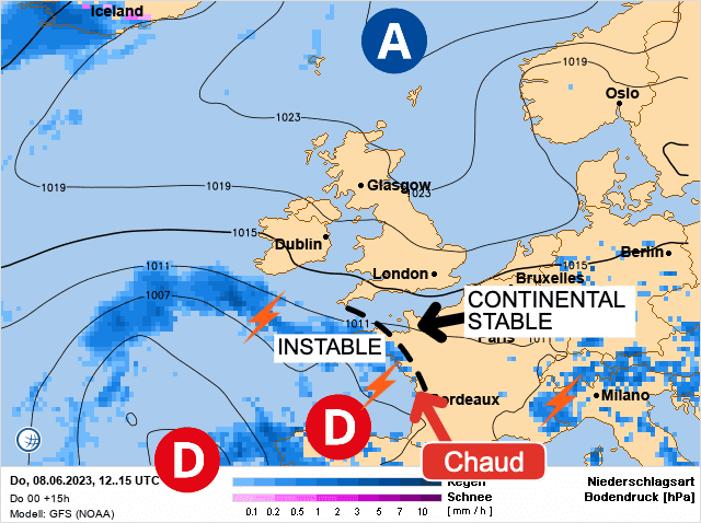 Carte de prévisions d'europe du Jeudi 8 juin 2023