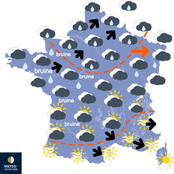 Très calme sur la moitié Sud avec beaucoup de douceur