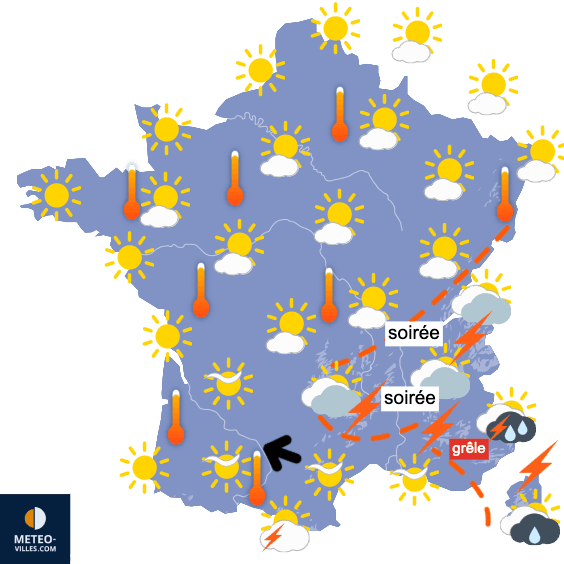 De plus en plus chaud jusqu'à vendredi