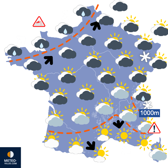 Tempêtes et risque d'inondations d'ici jeudi