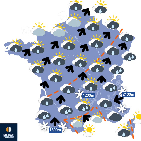 Très mauvais temps jusqu'à mercredi
