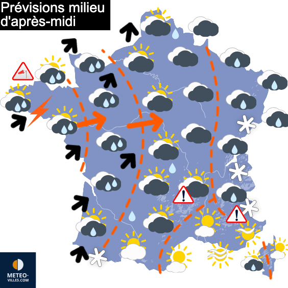 Encore beaucoup de pluie, puis plus froid
