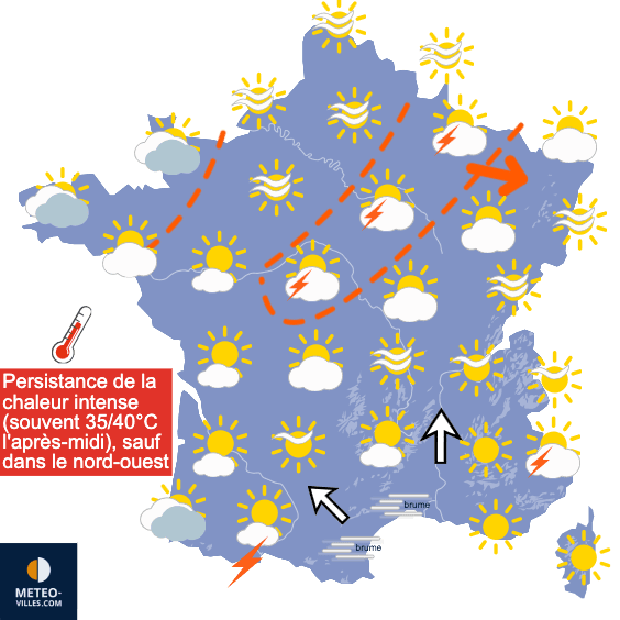 Canicule : le Sud et l’Est piégés sous le dôme de chaleur