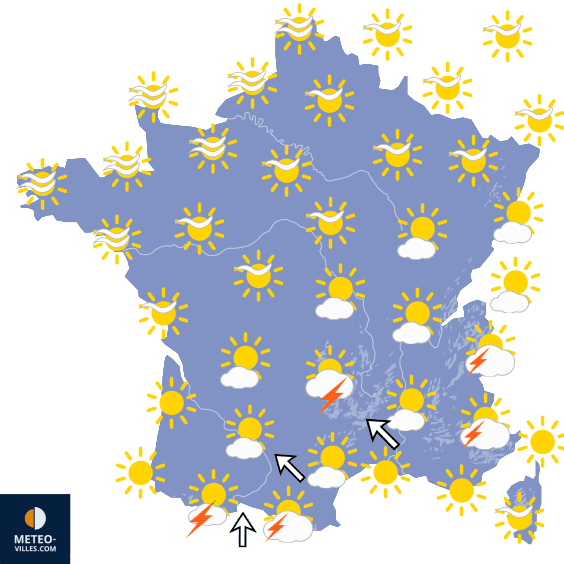 Retour temporaire des fortes chaleurs, puis des orages