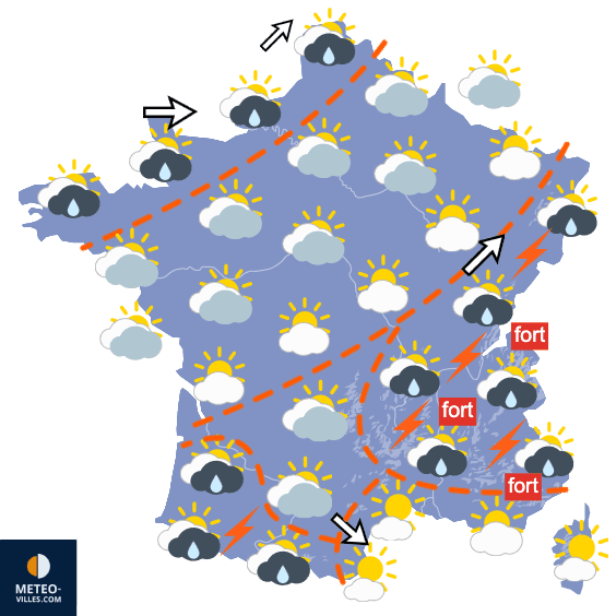 Fraîcheur, orages et fortes pluies pour cette fin août