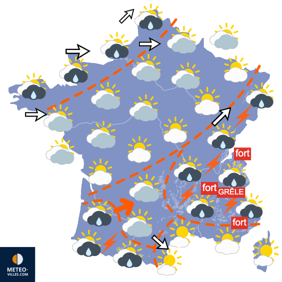 Fraîcheur, orages et fortes pluies pour cette fin août
