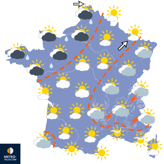 Baisse spectaculaire des températures mais toujours sec !