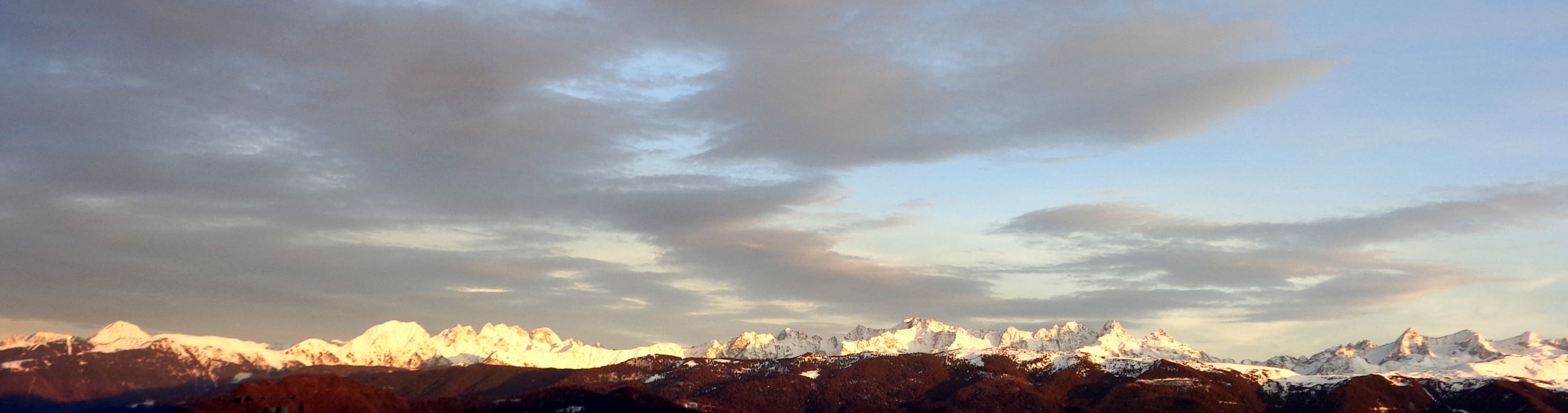 coucher sur Belledonne