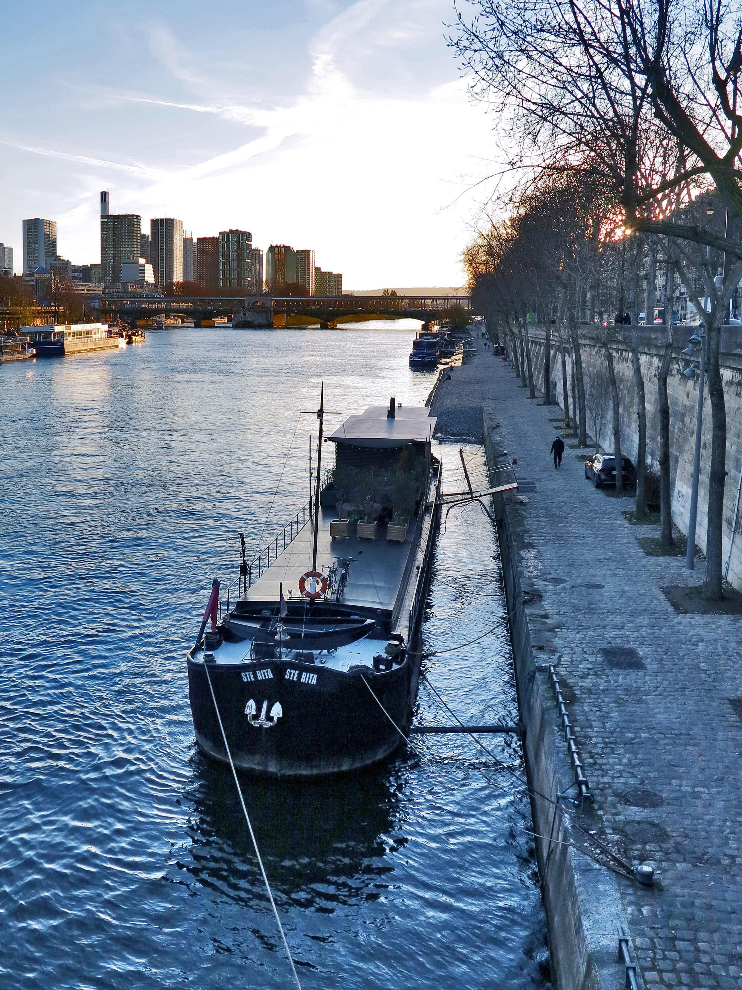 Coucher de soleil sur la Seine