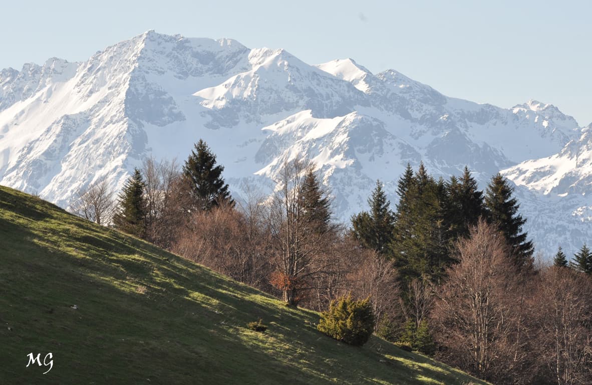 Au loin la chaîne de Belledonne !!!