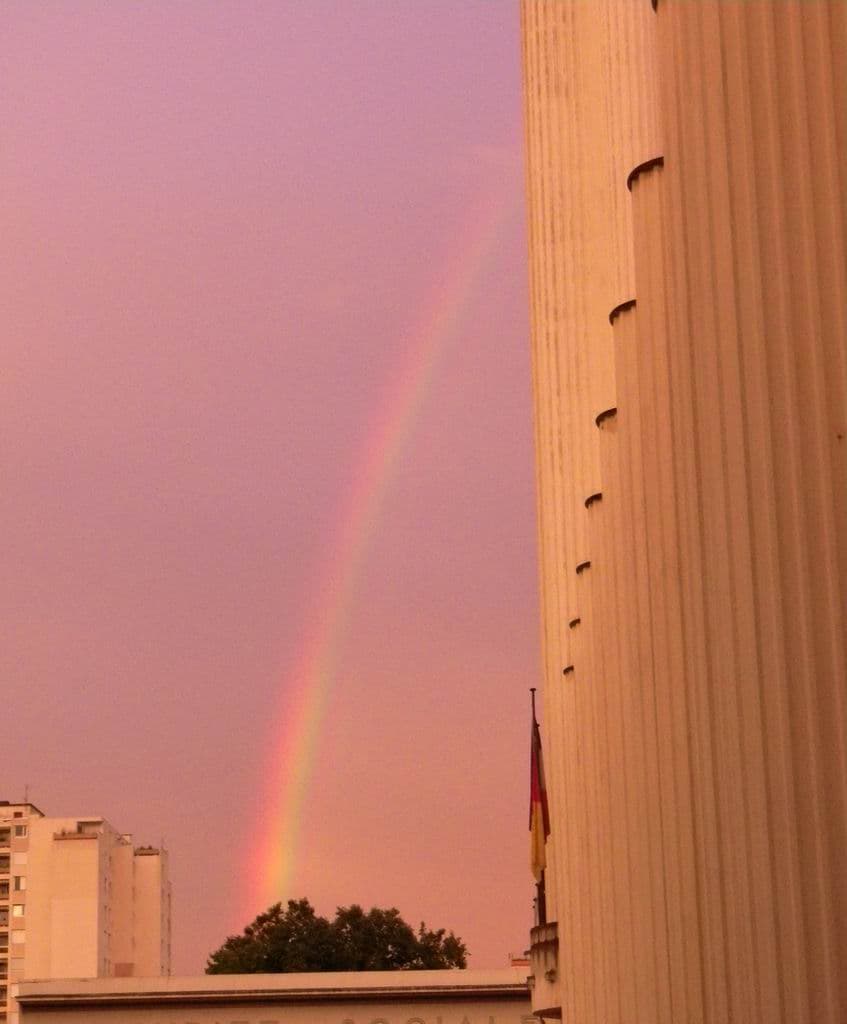 Arc en ciel à 21 h 29