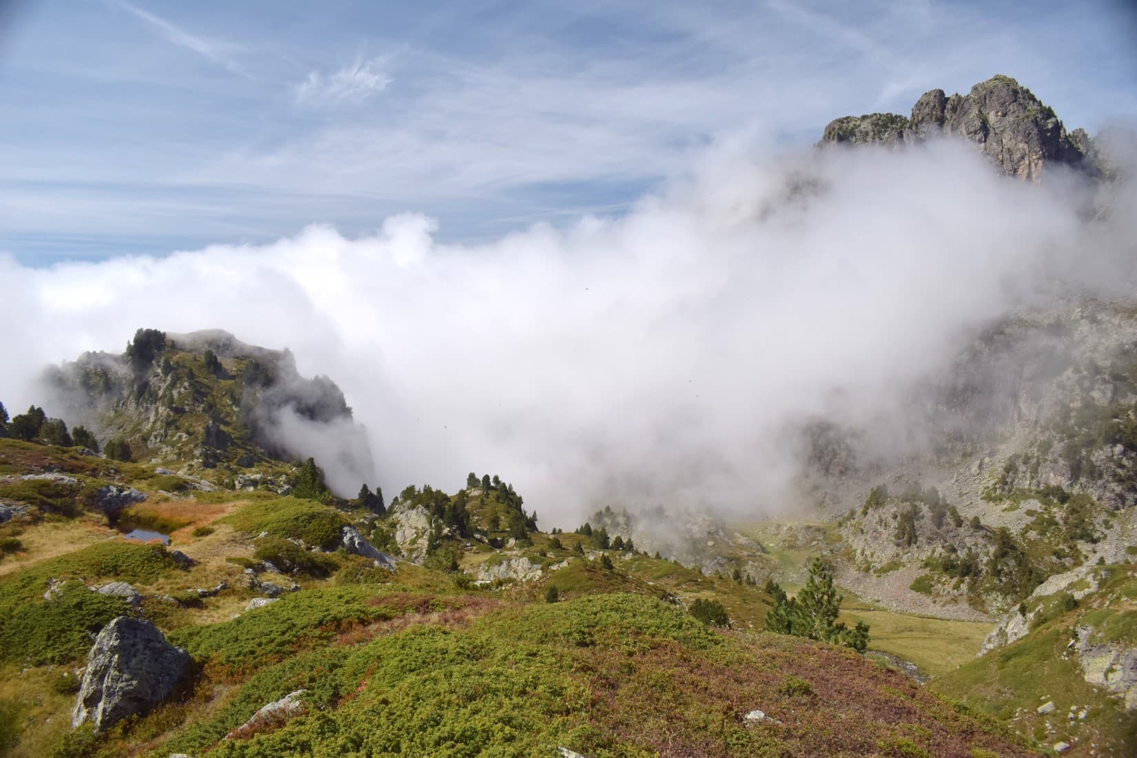 A l'approche du Lac Longet