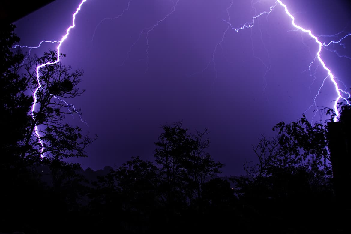 Orage sur Sathonay