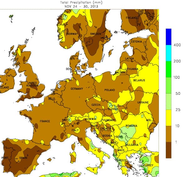 Image d'illustration pour Bilan météo hebdomadaire en Europe
