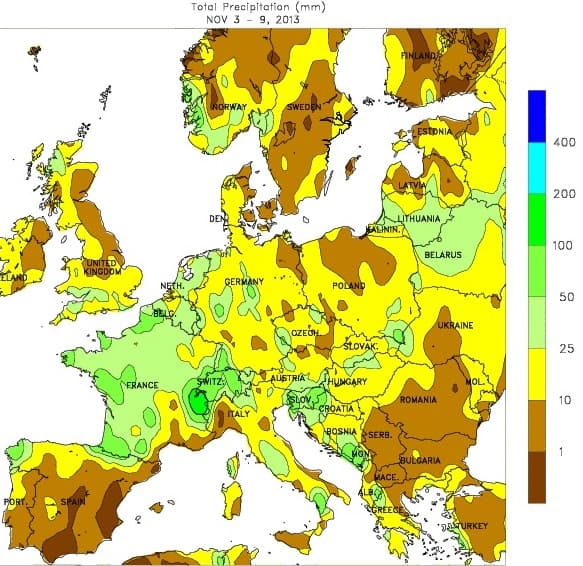 Image d'illustration pour Bilan météo hebdomadaire en France et en Europe