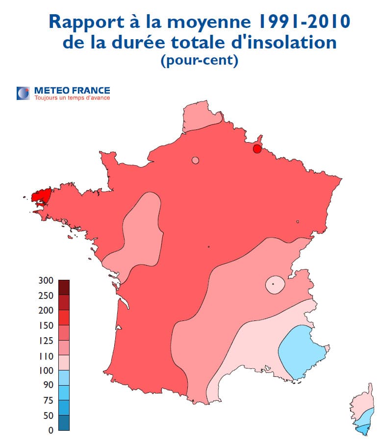 Image d'illustration pour Bilan météo officiel de juillet 2013 en France