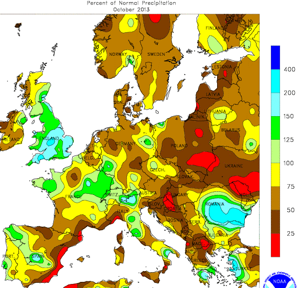 Image d'illustration pour Bilan d'octobre 2013 en Europe