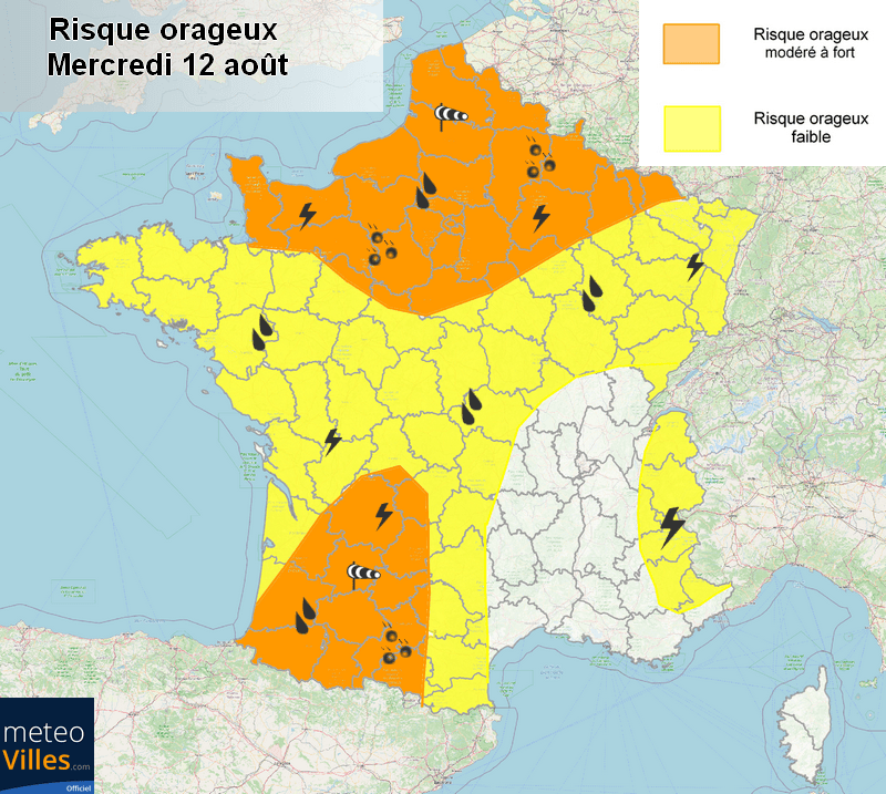 Image d'illustration pour Forts orages sur le pays dans les prochains jours