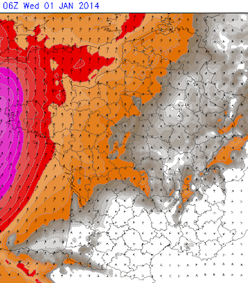 Image d'illustration pour Coups de vent, pluie et douceur début 2014