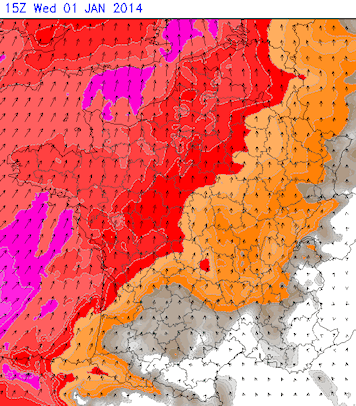 Image d'illustration pour Coups de vent, pluie et douceur début 2014