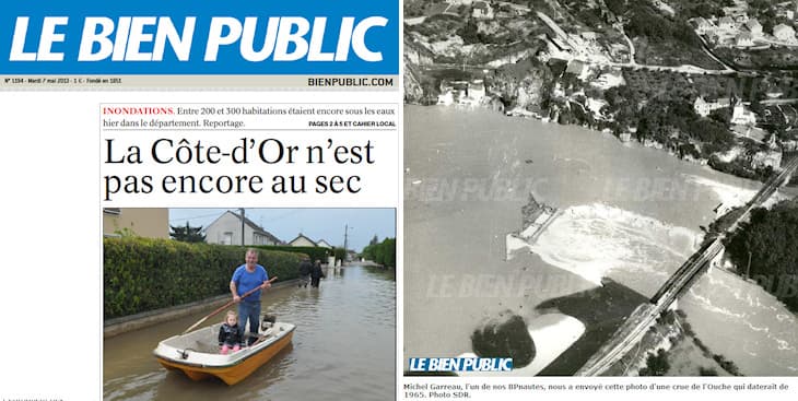 Image d'illustration pour Ouche, Armançon, Serein, Marne et Seine : Le point sur les crues