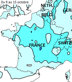 Image d'illustration pour Vers un mois d'octobre nettement plus frais que la normale