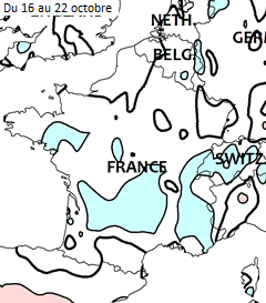 Image d'illustration pour Vers un mois d'octobre nettement plus frais que la normale