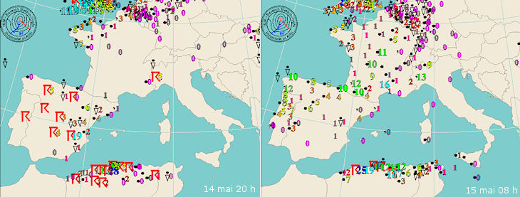 Image d'illustration pour Orages sur le Maghreb et l'Europe du Sud