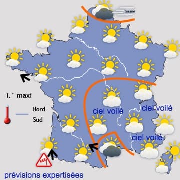Retour d'un temps plus perturbé, au moins sur la moitié Nord 