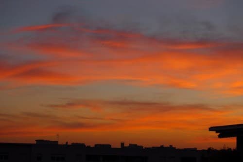 Couché de soleil depuis Villeurbanne