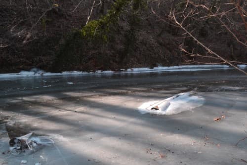 accident sur Azergues gelée