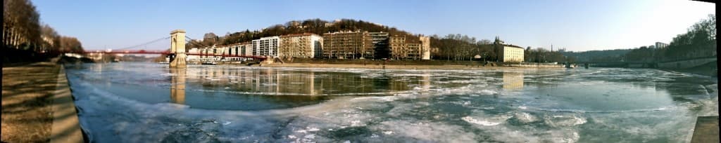 La Soane sous la glace - Février 2012 