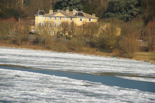 Soleil sur la banquise du Val de Saône