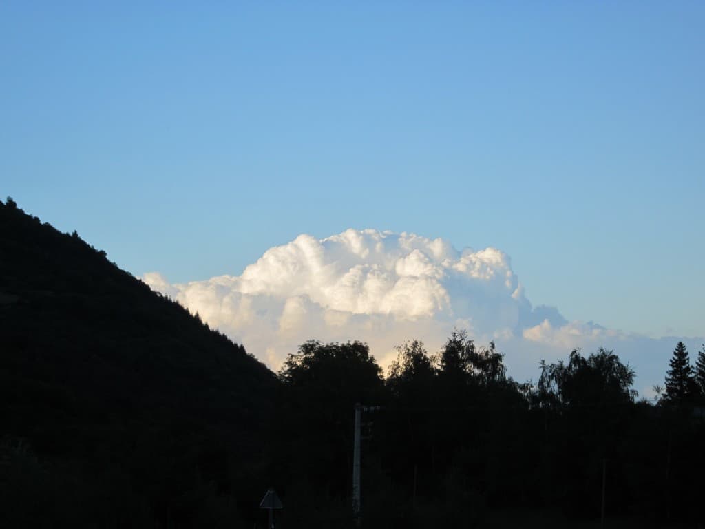 Un nuage en fin de soirée d'Août 2012