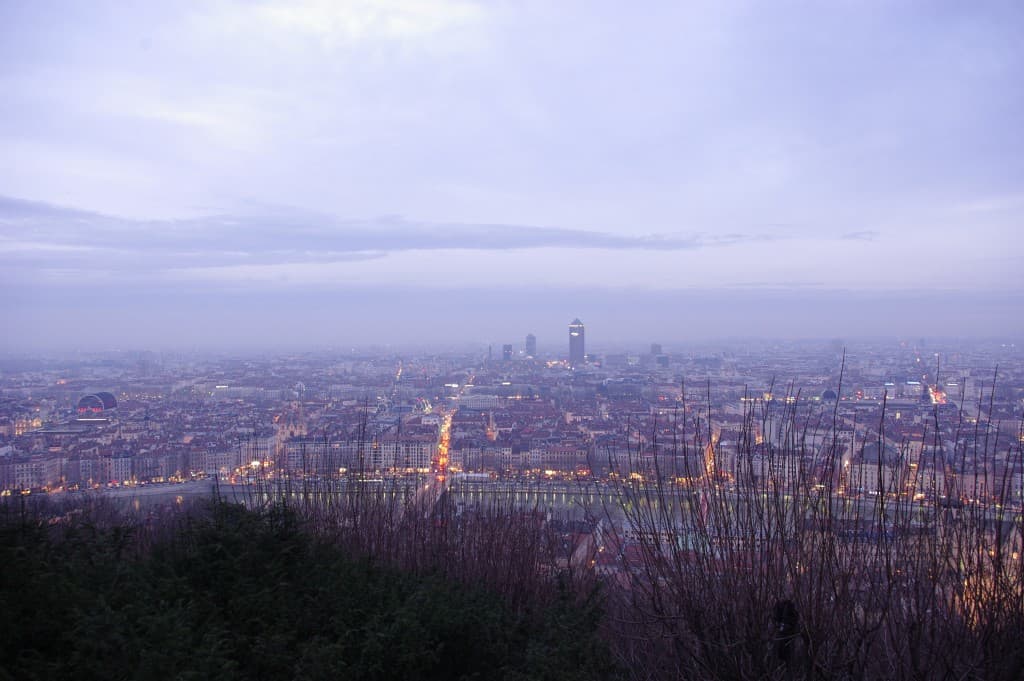 Crépuscule depuis Fourvière